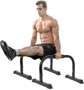 lot 31051 image: Parallette Bars, Big Push up bars Fitness Collapsible Parallettes with Hand Cushion, Home Gym Push-ups bars and Planches, Heavy Duty No Wobbling, Up to 660 lbs Supported
