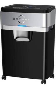 lot 31082 image: BONSEN Paper Shredder, 20-Sheet 60 Mins Nonstop Heavy Duty Paper Shredder for Office, 60dB Ultra Quiet Cross-Cut Shredder with 6.6 Gals Basket, Anti-Jam CD and Credit Shredder for Home Office (S3104)