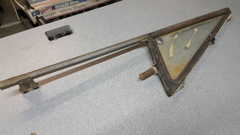 lot 6579 image: Again from the shop that restored the 1967-72 Chevy GMC pickup trucks.  Good looking clear glass wing window and lock handle