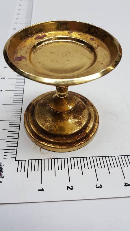 lot 6592 image: Another Brass candle stick holder for your table decorating