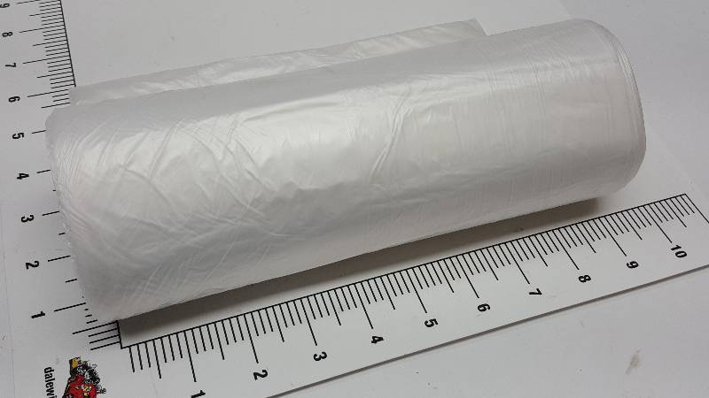 lot 6658 image: New roll of 25 individual trash can Liners 36 X 60 up to 55 Gallon 14 Micron material