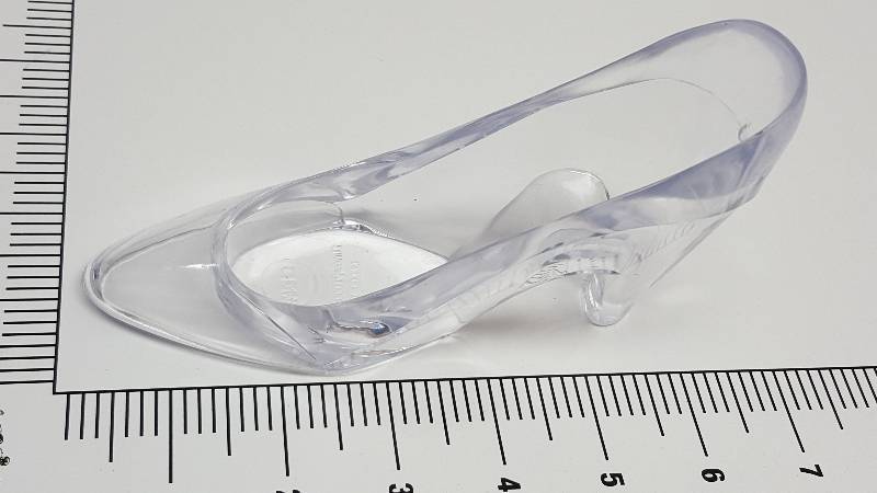 lot 6739-2 image: New clear high heel display wedding cake party favorite for decorating slipper
