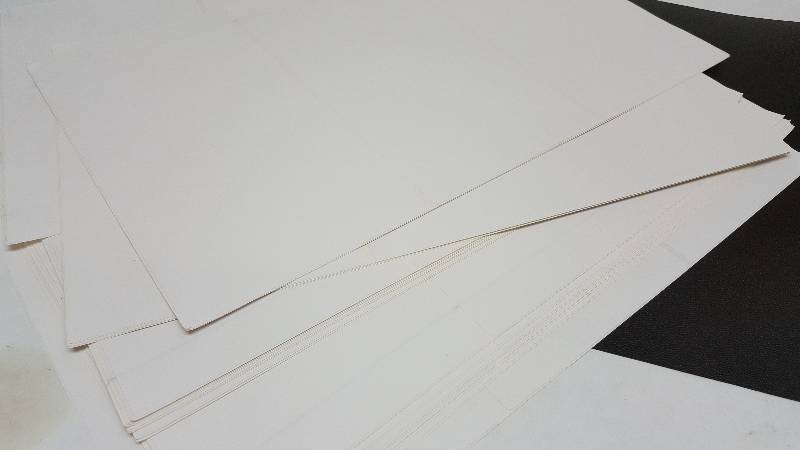 lot 6963-4 image: 25 total sheets of super stick adhesive parts, shipping or what ever you need plain white labels for.