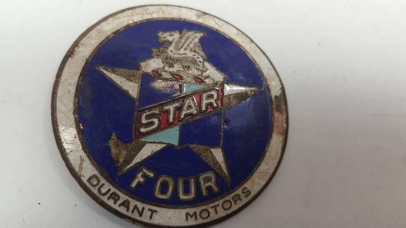 lot 6564 image: Old brass era Star Four Durant Motor cars radiator, dash or where ever it came off of in the 1920s or 30s