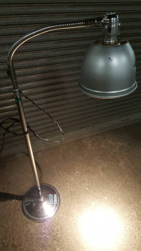 lot 6456 image: Doctors, Dentists or your work space flexible and adjustable in height floor based lamp