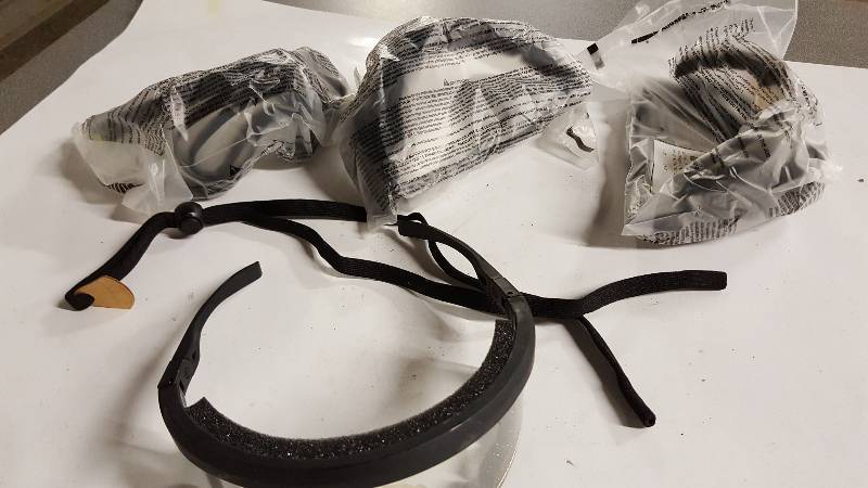 lot 6726 image: 4 pack of these new Guard-Dogs Vented Purebred Foam-Lined Safety Glasses are super tough and incredibly comfortable.
