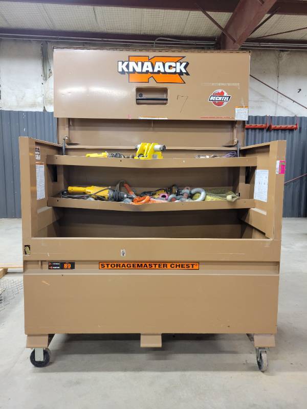 Knaack 89 Storage Master Piana Job Site Box W/ Contents | ✨New