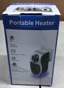 lot 3846 image: Portable Heater 500w WhiteBlack