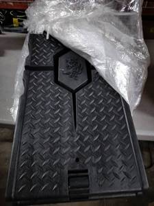 lot 1641 image: Set Of 2 Black Car Ramps 35x12.5x8H