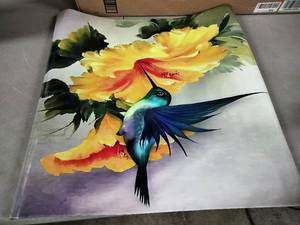 lot 1651 image: Hummingbird Magnetic Decal 23x26