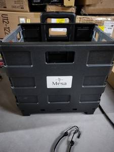 lot 1661 image: Mesa Folding Crate Cart Rolling Cart Utility Cart Storage Cart For Easy Mobility