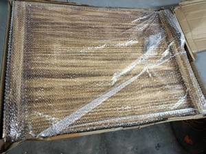 lot 1665 image: Wooden Stove Cover 29.5x22