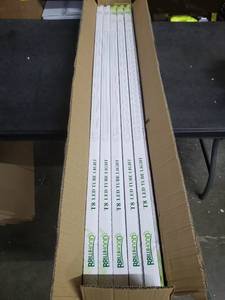 lot 2417 image: BrilliHood T8 LED Tube Lights (8 Pack)