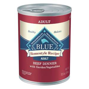 lot 3811 image: Blue Buffalo Homestyle Recipe Natural Adult Wet Dog Food with Beef Flavor - 12.5oz (EXP 92725)