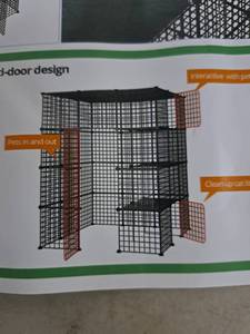 lot 5606 image: Big Multi Level Cat Cage