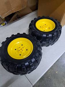lot 5624 image: Two Plastic Toy Spare Tires 13 Inches