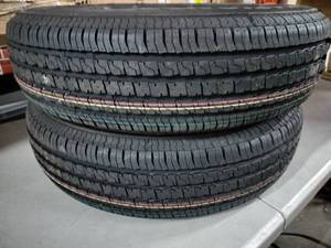 lot 1615 image: 2pk Taskmaster 20575R15 8 Ply Trailer Tire