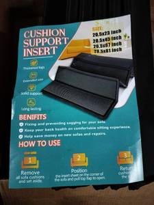 lot 1630 image: Cushion Support Insert 20.5x67