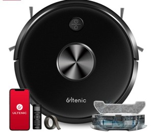 lot 3864 image: Ultenic D5s Pro Robot Vacuum And Mop3000Pa Strong Suction Row-by-Row Cleaning APP Control Self-Charging Works with Alexa Boundary Strips Good for Pet Hair Retail&nbsp$175.99