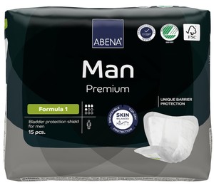 lot 1664 image: Abena Man Premium 180ct Bladder Protection Shield