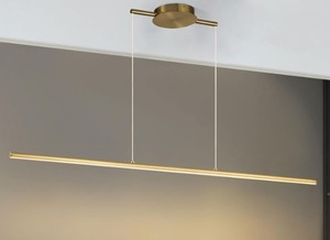 lot 2418 image: Zicbol Kitchen Island Light Fixture (Gold) Retail&nbsp$129.99