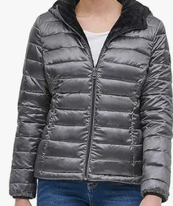 lot 1582 image: Andrew Marc Ladies Ultra Soft Coat, Shiny Granite XL