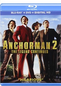 lot 1609 image: Anchorman 2 The Legend Continues Blue Ray  DVD  Digital HD