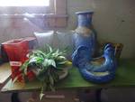 Lot of vases, decorative glassware