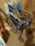 Folding wheelchair w/ cushion