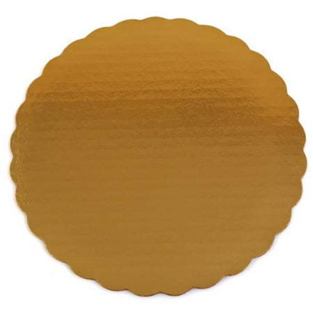 lot 280125 image: Southern Champion Tray SCH1610 Cake Pad, Gold, 9 Diameter, Mylar, 200carton