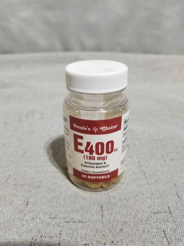 lot 540155 image: PEOPLES CHOICE E400 (180MG) 50 SOFTGELS