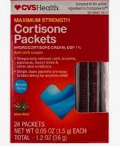 lot 540162 image: Cvs Health Maximum Strength Cortisone Packets 24count