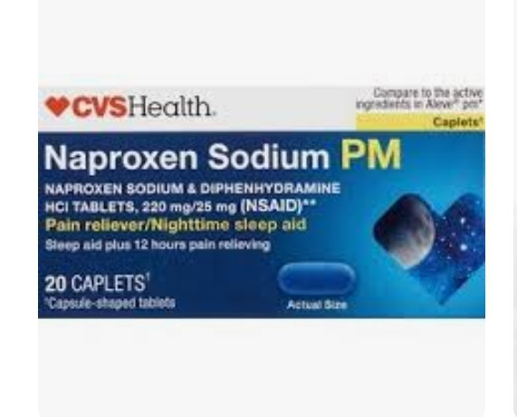 lot 540191 image: CVS Health Naproxen Sodium PM Caplets