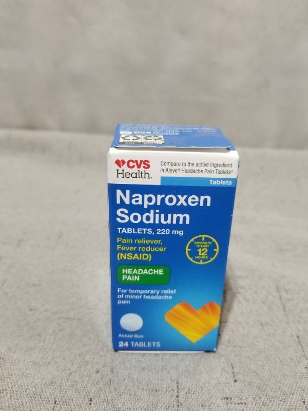 lot 540200 image: CVS HEALTH NAPROXEN SODIUM 220MG HEADACHE PAIN 24 TABLETS