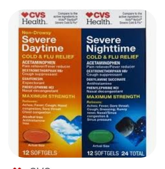 lot 540214 image: CVS Health Maximum Strength Cold & Flu Relief Softgels