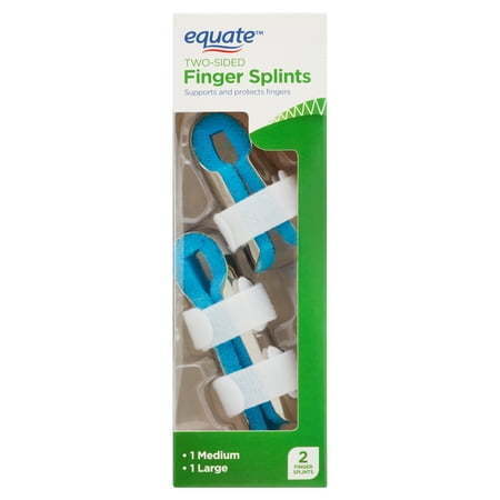 lot 540228 image: Equate Two-Sided Finger Splints 2 Count