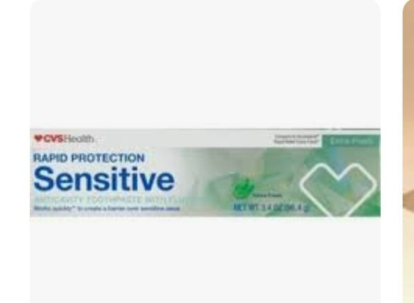 lot 540247 image: CVS Rapid Protection Sensitive TOOTHPASTE 3.4OZ