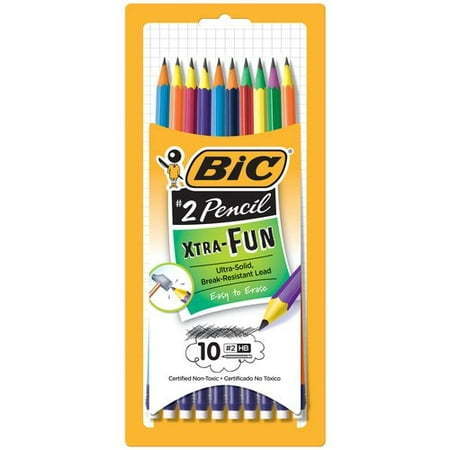 lot 320042 image: BIC Xtra Fun Pencil #2 HB lead 10-Count