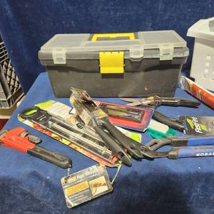 lot 54388 image: Large Lot Of Tools With Toolbox