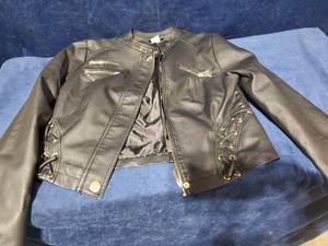 lot 54411 image: Size Small Black Leather Jacket