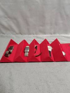 lot 51360 image: Lot Of Mens Watches Will Need Batteries And Or Repair With A Cool Jewelry Box