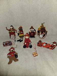 lot 72 image: Lot of Firefighter Tree Ornaments