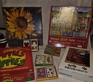 lot 83 image: puzzles and game