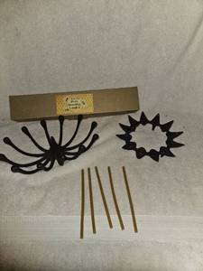 lot 151 image: Vintage cast iron Denmark Dansk candle holders