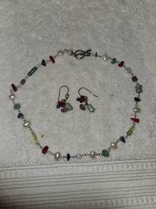 lot 178 image: Silpada necklace and earrings