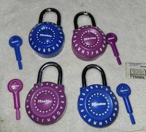 lot 182 image: 4 Master locks changeable code