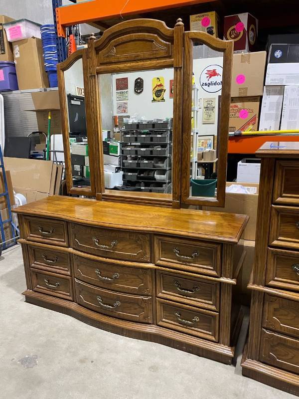 L & L Estate Sales small warehouse sale featuring Bassett furniture