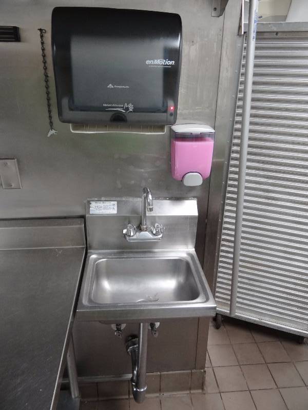 lot 4126 image: Fully Stainless Hand Washing Sink