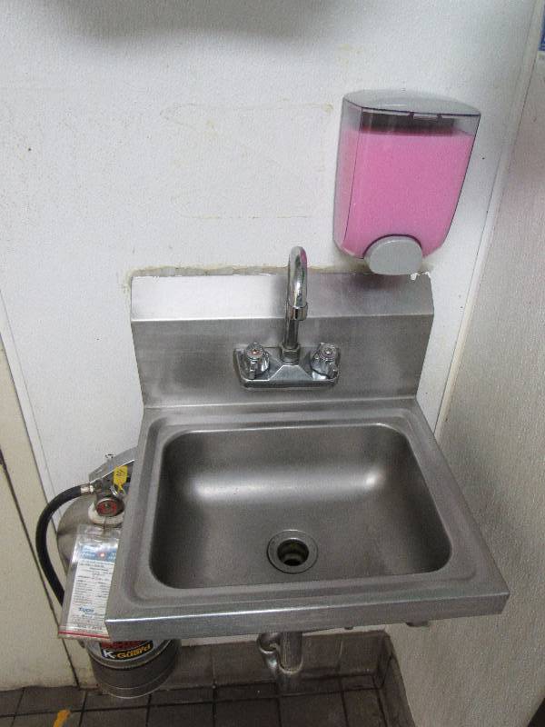 lot 4120 image: Fully Stainless Hand Washing Sink
