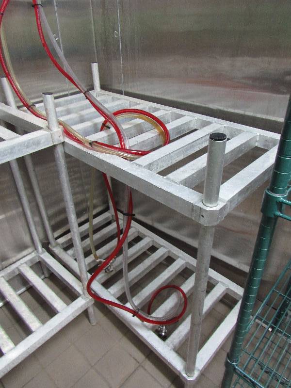 lot 4161 image: All Aluminum (2) Tier Keg Rack